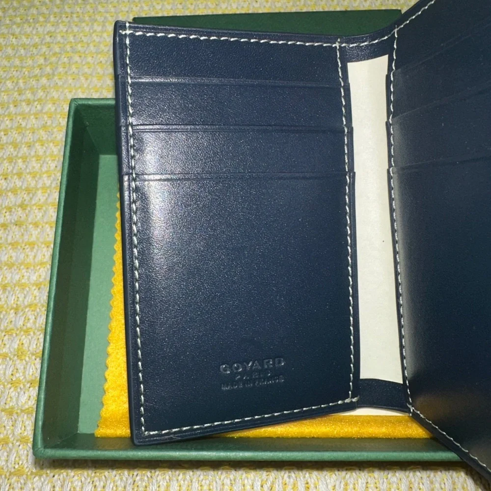 Brand-new Goyard blue bifold wallet - Picture 10 of 11